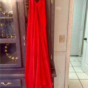 Banana Republic Strapless Red Dress